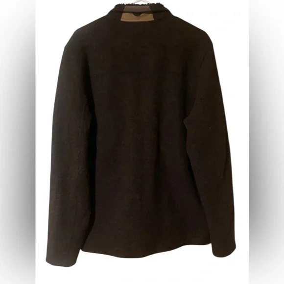 Marmot Wool Blend Full Zip Jacket Men Large Brown Outdoor Hiking Casual Gorpcore - Picture 15 of 16